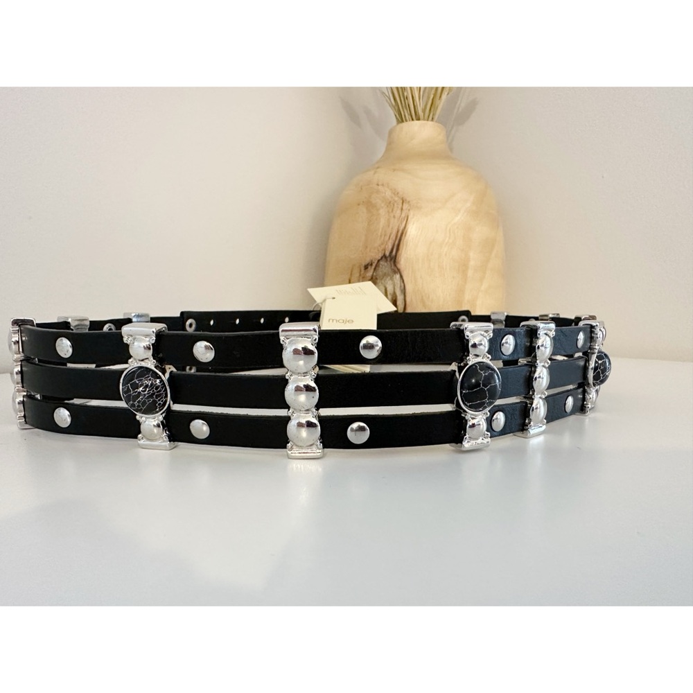 Maje ~ Amino Leather Belt